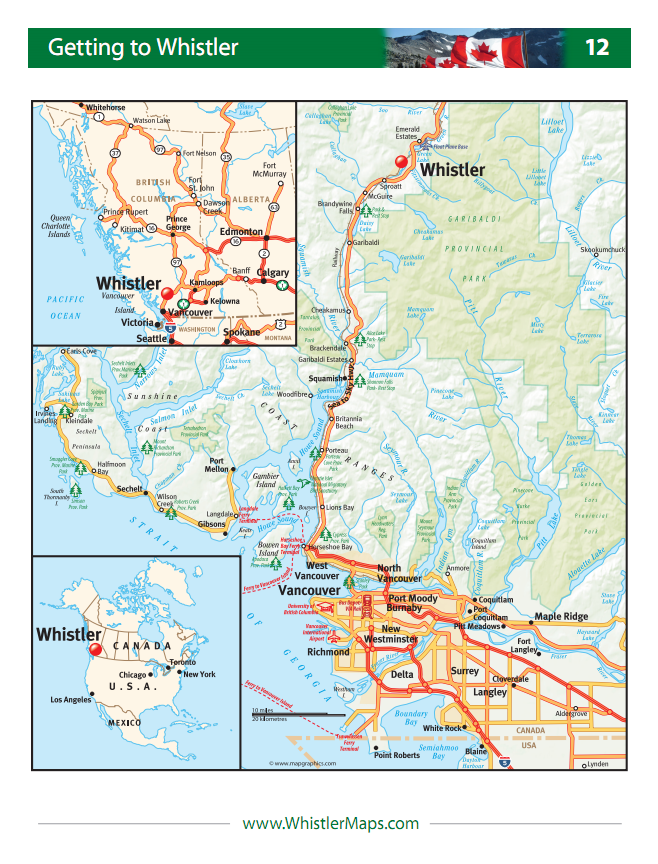 Whistler Maps - Getting to Whistler